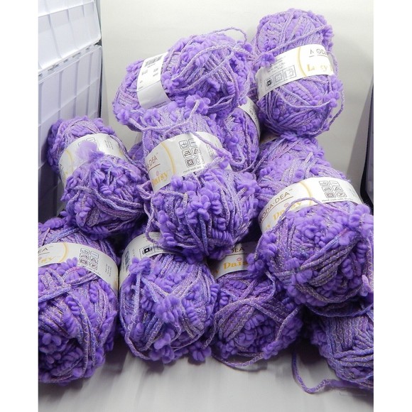 Moda Dea Lazy Daisy Purple Rain 1.76 oz 77 yd Each Made in Italy Lot of 15 - Picture 7 of 7